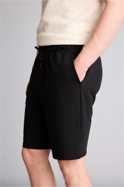 Slim Fit Thin Sweatshirt Fabric Shorts
