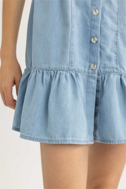 Fashion Fit Denim Mini Dress