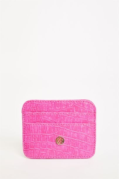 حافظة بطاقات نسائية من الجلد الصناعي