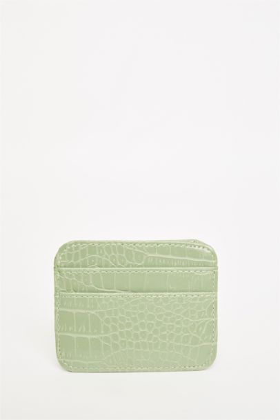 Kadın Suni Deri Croco Kartlık