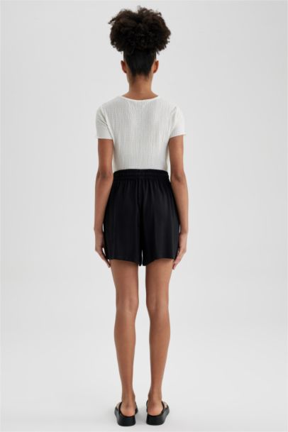 Short en Viscose Taille normale à Coupe décontractée