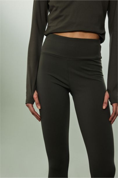 Waist Fitting Soft Fleece Lined Sports Leggings