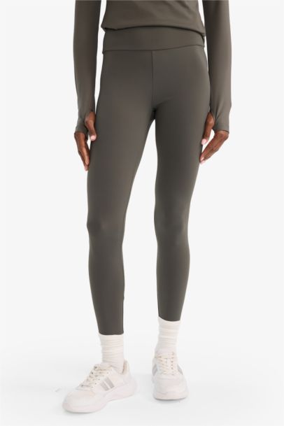 Waist Fitting Soft Fleece Lined Sports Leggings