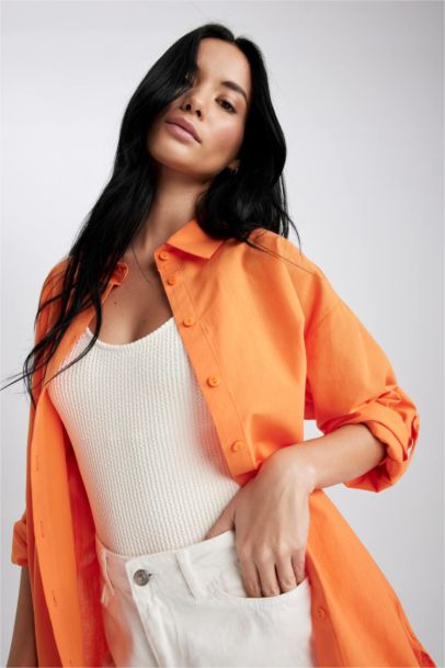 Fall in Love Regular Fit Cotton Beach Dress