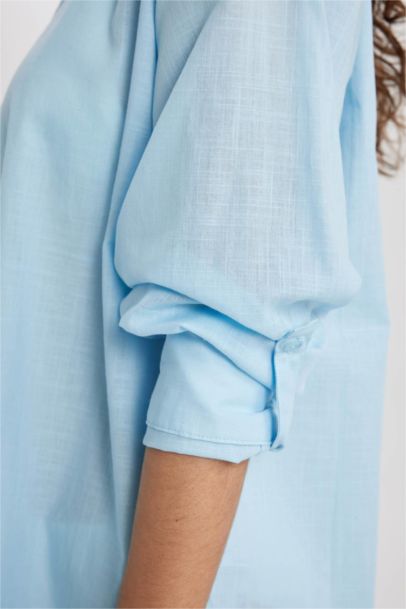 Fall in Love Regular Fit Beach Shirt