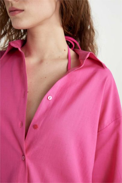 Fall in Love Regular Fit Beach Shirt