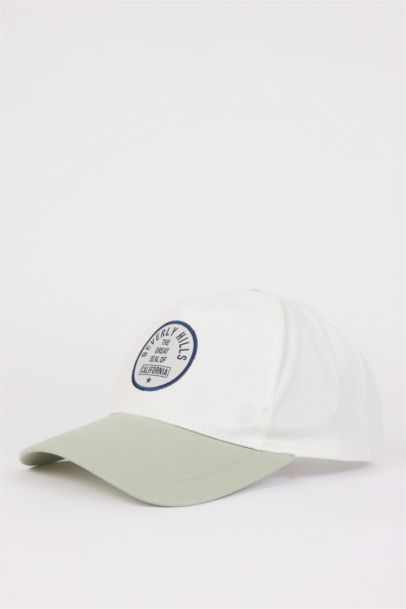 Boy Color Block Cotton Cap