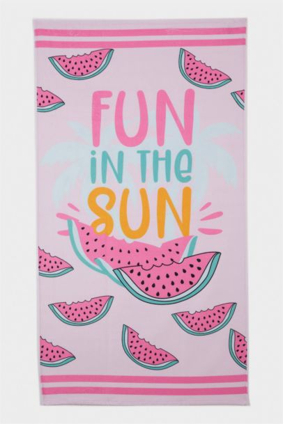 Baby Girl Patterned Beach Towel
