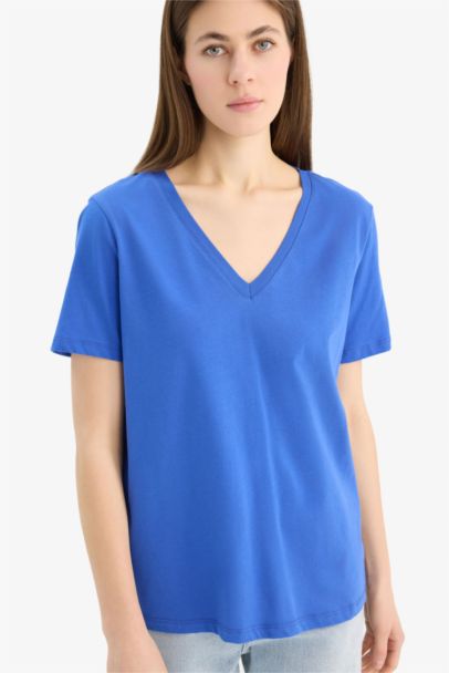 Regular Fit V-Neck Short Sleeve T-Shirt