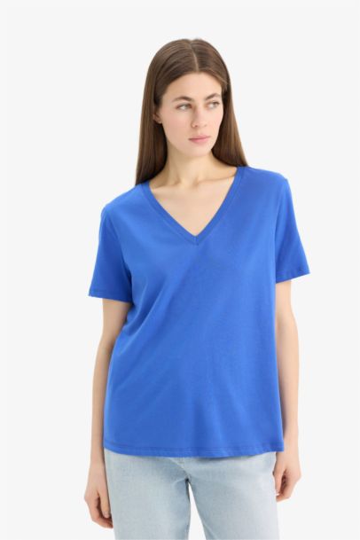 Regular Fit V-Neck Short Sleeve T-Shirt