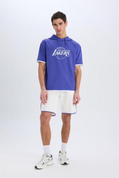 Шорты от DeFactoFit NBA Los Angeles Lakers со стандартной посадкой и короче длиной