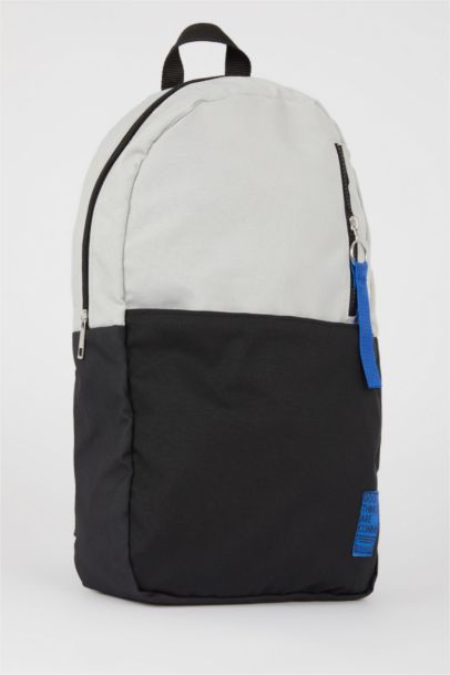 Unisex Renk Bloklu Okul Sırt Çantası