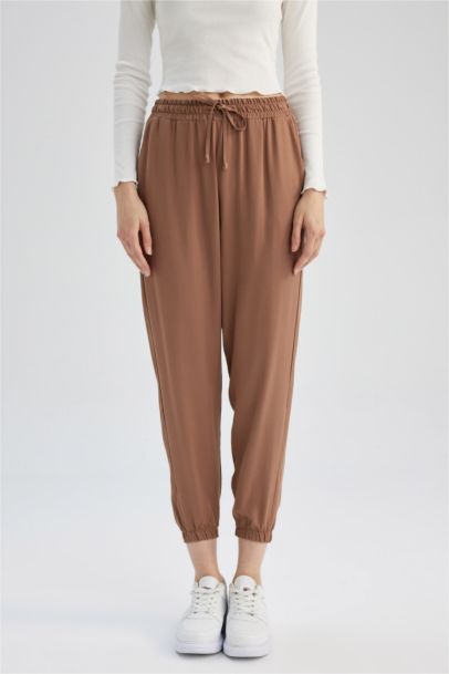 Pantalon Jogging en Viscose avec Poches