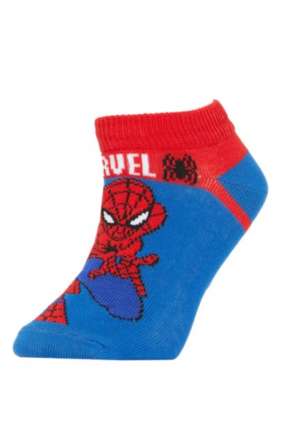 Boys Spiderman Licensed Cotton 3 Pack Short Socks