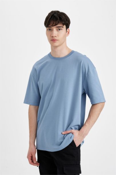 Oversize Fit Crew Neck Short Sleeve T-Shirt