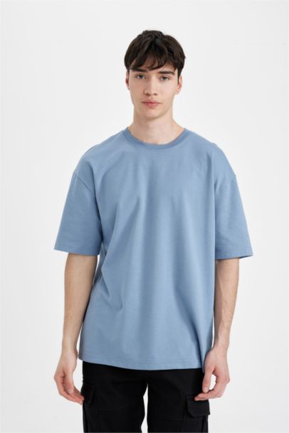 Oversize Fit Crew Neck Short Sleeve T-Shirt