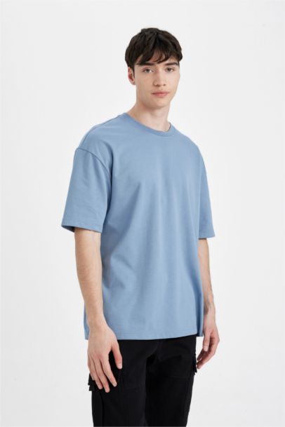 Oversize Fit Crew Neck Short Sleeve T-Shirt