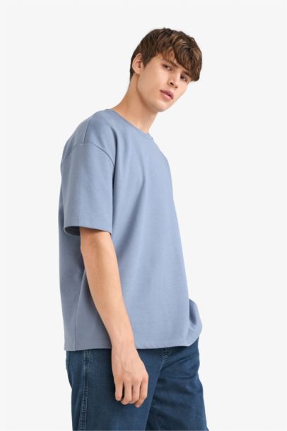 Oversize Fit Crew Neck Heavy Fabric Basic T-Shirt