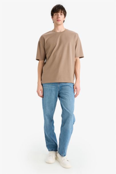 Oversize Fit Crew Neck Short Sleeve T-Shirt