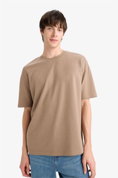 Oversize Fit Crew Neck Short Sleeve T-Shirt