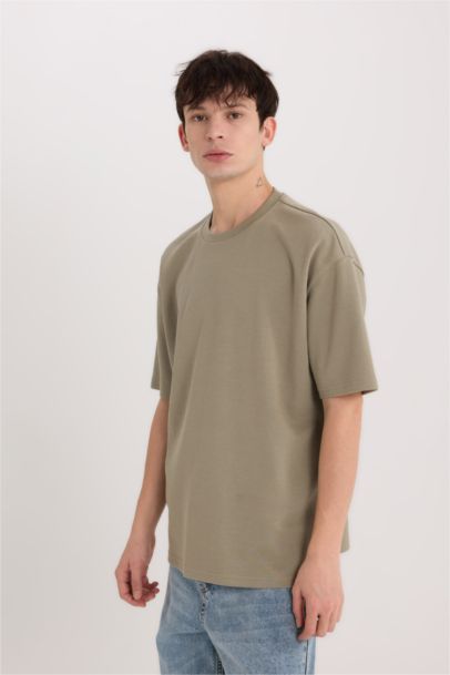 Oversize Fit Crew Neck Short Sleeve T-Shirt