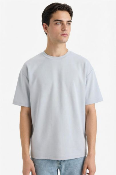 Oversize Fit Crew Neck Short Sleeve T-Shirt