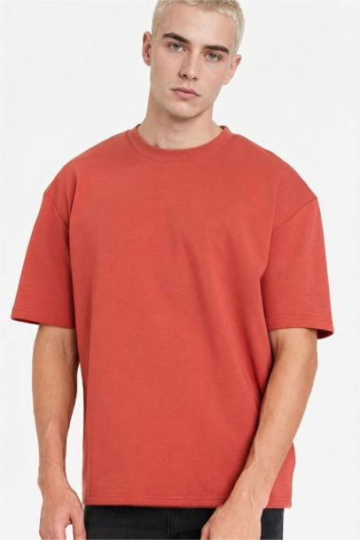 Oversize Fit Crew Neck Short Sleeve T-Shirt