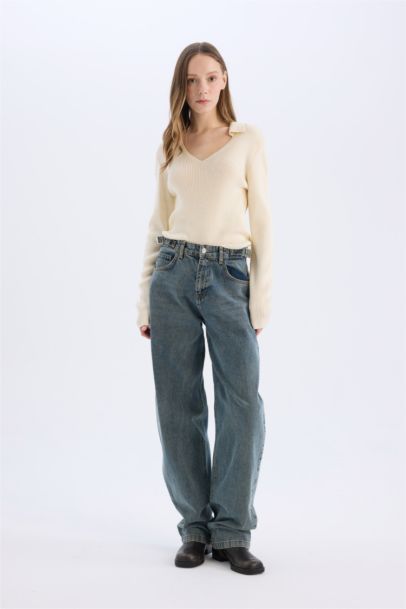 بلوز صوف سليم فيت بياخة بولو