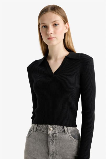 بلوز تريكو سليم فيت بياخة بولو