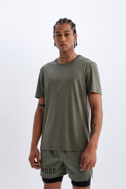 DeFactoFit Slim Fit Printed Sports T-Shirt