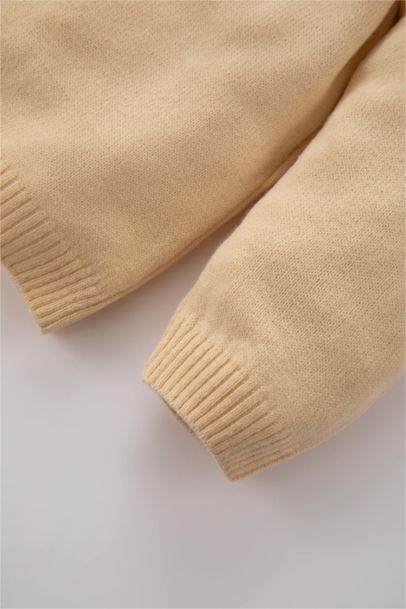 Pull-Over Coupe Régulière Col Rond Pour BéBé Fille