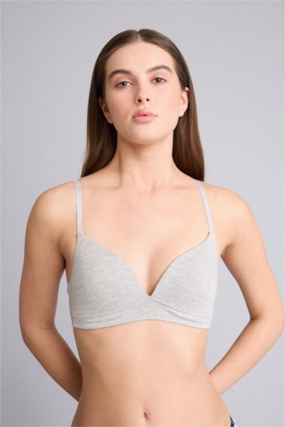 Pamuklu Kaplı Pedli Balensiz Bra 