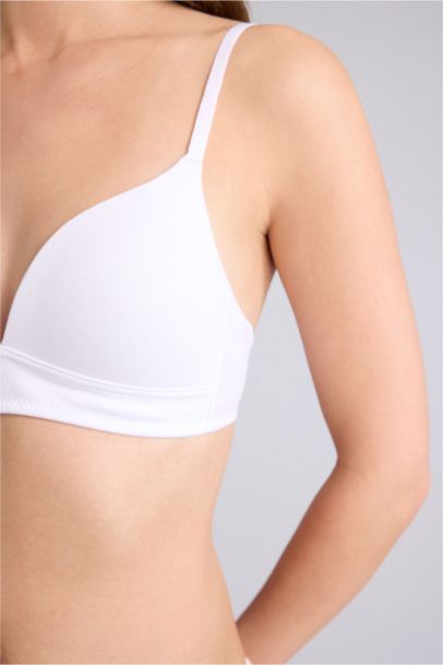 Pamuklu Kaplı Pedli Balensiz Bra