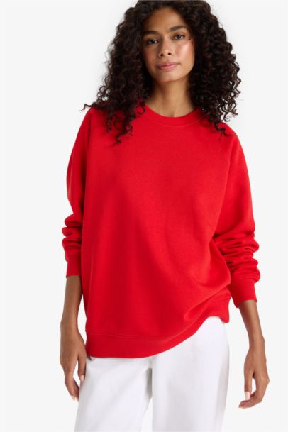 Oversize Fit Basic Sweatshirt