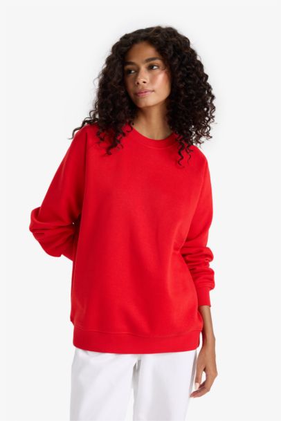 Oversize Fit Basic Sweatshirt
