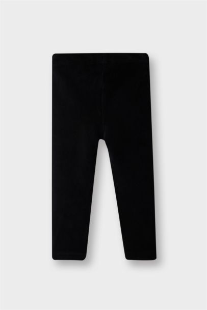 Düz Paça Fitilli Kadife Tayt Kız Bebek