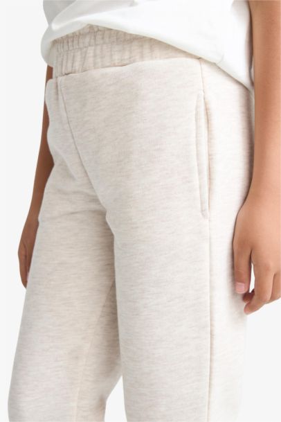 Pantalon Jogging basique à taille élastique Coupe standard pour fille