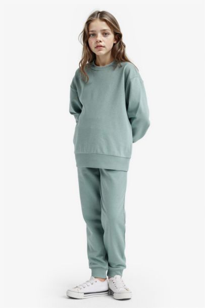 Pantalon Jogging basique à taille élastique Coupe standard pour fille