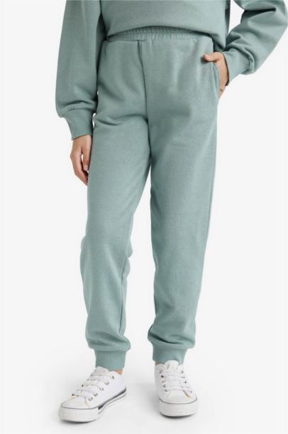 Pantalon Jogging basique à taille élastique Coupe standard pour fille