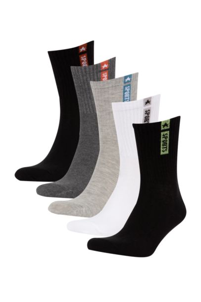 Man Slogan 5 Piece Long sock