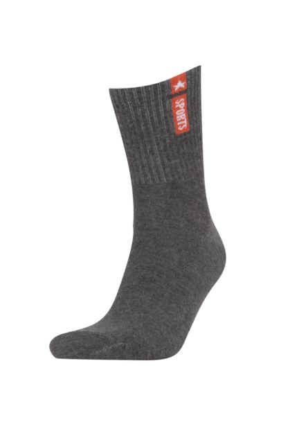 Man Slogan 5 Piece Long sock
