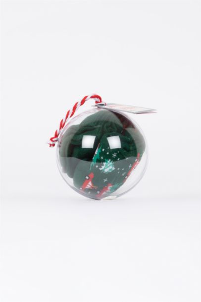 Erkek Yılbaşı Temalı Pamuklu Uzun Çorap