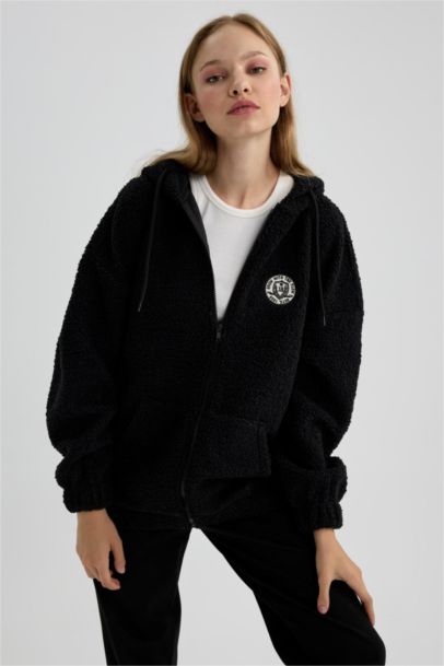 Кардиган оверсайз с капюшоном