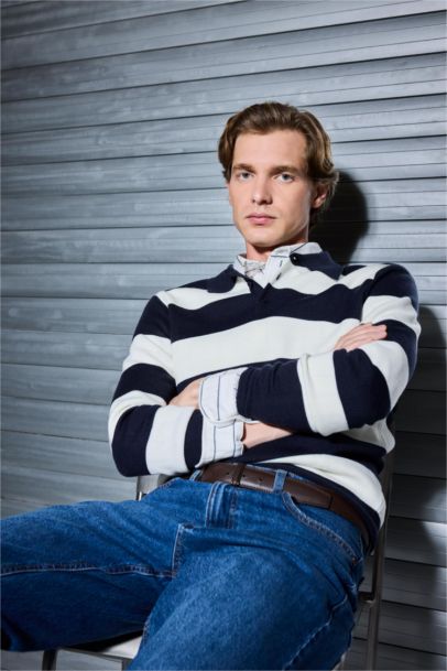 بلوز صوف تريكو قصة عادية بياخة بولو