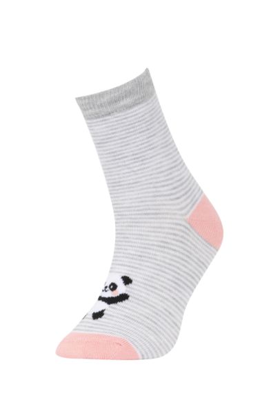 شرابات طويلة بناتي قطن - 3 قطع