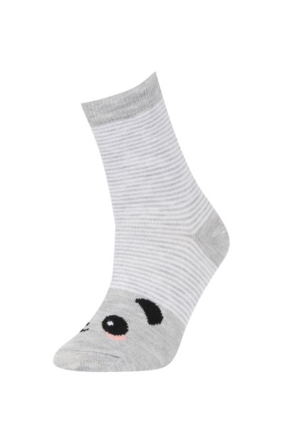 شرابات طويلة بناتي قطن - 3 قطع