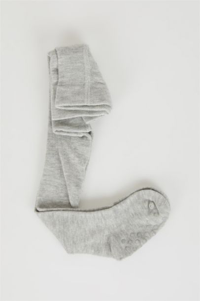 Erkek Bebek Kaydırmaz Taban Pamuklu Külotlu Çorap