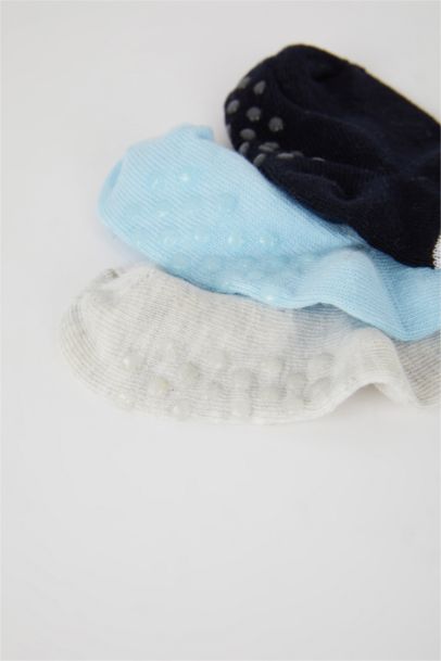 Erkek Bebek 3'lü Pamuklu Uzun Çorap