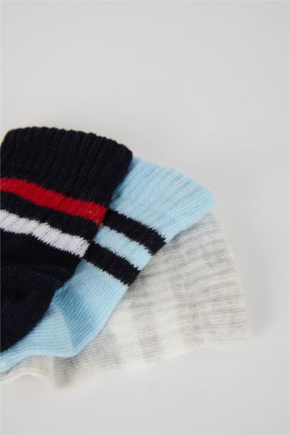 Erkek Bebek 3'lü Pamuklu Uzun Çorap