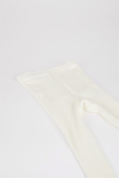 شرابات كيلون بناتي قطن أبيض